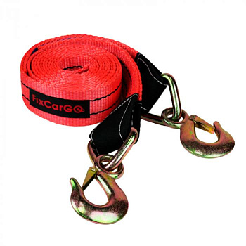Трос буксировочный с крюками, 75 мм, 12 т, 4 м.